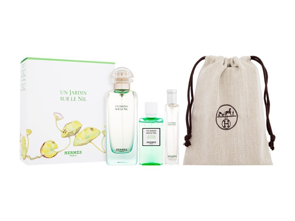 Komplekt Hermes Un Jardin Sur Le Nil​​​​​​ naistele/meestele: tualettvesi EDT, 50 ml + 15 ml + dušigeel, 40 ml hind ja info | Parfüümid meestele | hansapost.ee