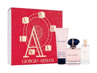 Набор Giorgio Armani My Way для женщин: Парфюмерная вода, EDP, 90 мл + Лосьон для тела, 75 мл + Парфюмерная вода, EDP, 15 мл цена и информация | Женские духи | hansapost.ee