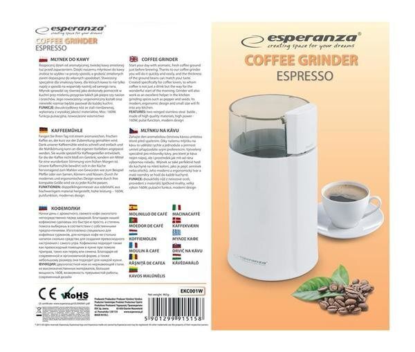 Esperanza EKC001 hind ja info | Kohviveskid | hansapost.ee