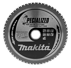 T.C.T saeketas 150X1.1X20mm 0° T60 B-47173 Makita цена и информация | Механические инструменты | hansapost.ee