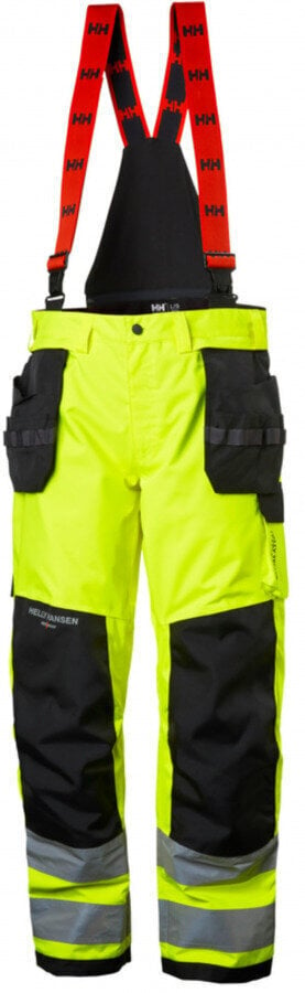 Kõrgnähtavad koorikpüksid Alna CL2 traksideg, kollane/must C46, Helly Hansen WorkWear цена и информация | Tööriided | hansapost.ee