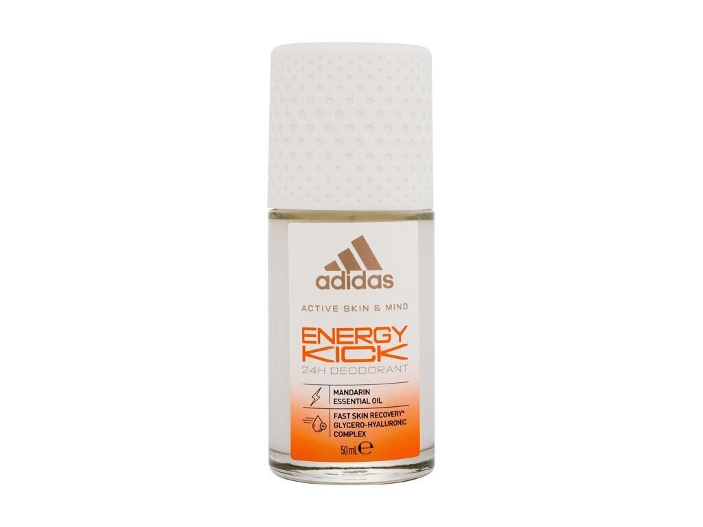 Rulldeodorant Adidas Energy Kick 24 h, 50 ml цена и информация | Deodorandid | hansapost.ee