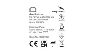 Elektripump Easy Camp El Nino 12V hind ja info | Täispuhutavad madratsid ja mööbel | hansapost.ee