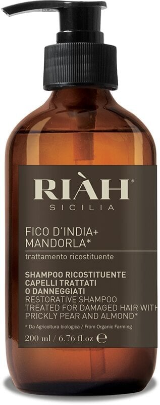 Taastav šampoon viigikaktuse ja mandliõliga Riah Sicilia, 200 ml цена и информация | Šampoonid | hansapost.ee