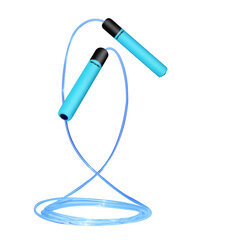 Скакалка Spokey GLOW 280 см, синяя цена и информация | Скакалка Tunturi Pro Adjustable Speed Rope | hansapost.ee
