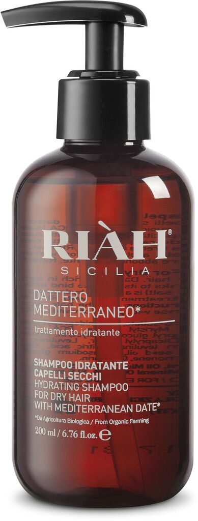 Niisutav šampoon koos datlitega Riah Sicilia, 200 ml цена и информация | Šampoonid | hansapost.ee
