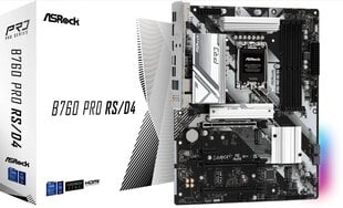 ASRock B760 Pro RS/D4, ATX, LGA1700, DDR4 цена и информация | Материнские платы | hansapost.ee