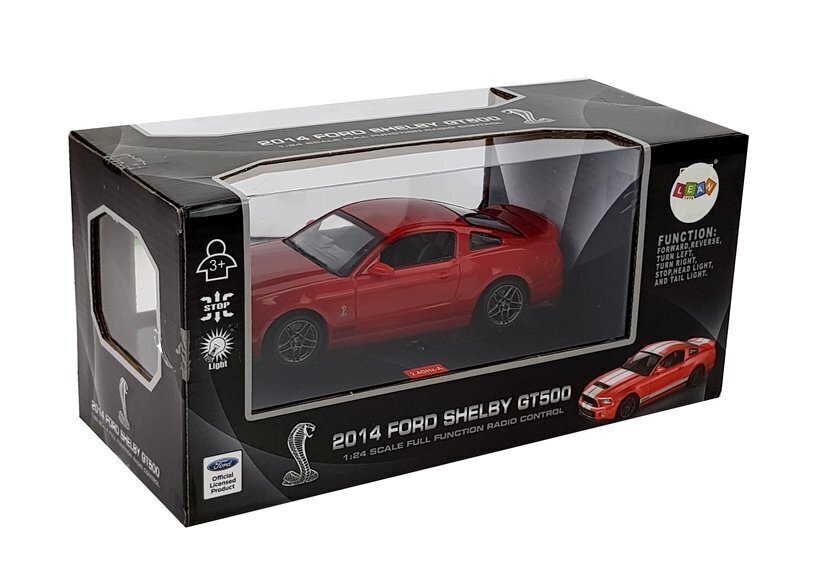Lean toys RC auto Ford Shelby GT500 Red 7,5 km/h 2,4 G цена и информация | Mänguasjad poistele | hansapost.ee