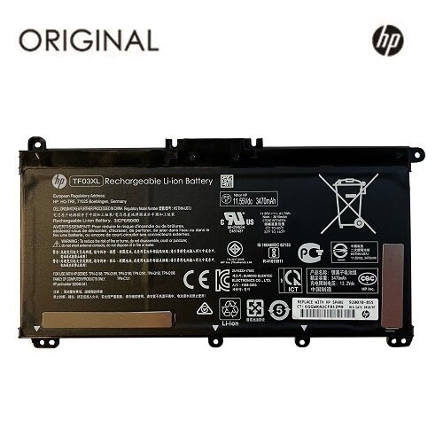 Sülearvuti aku HP TF03XL, 3470mAh, Original цена и информация | Sülearvuti akud | hansapost.ee