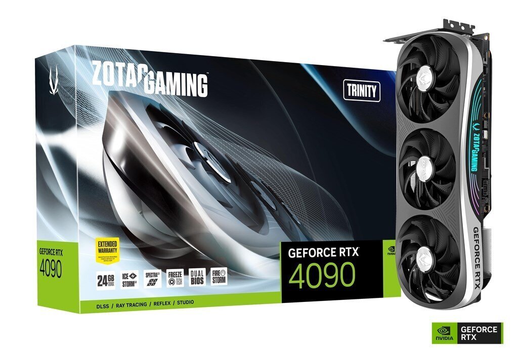 Zotac Gaming GeForce RTX 4090 Trinity OC (ZT-D40900J-10P) цена и информация | Videokaardid | hansapost.ee