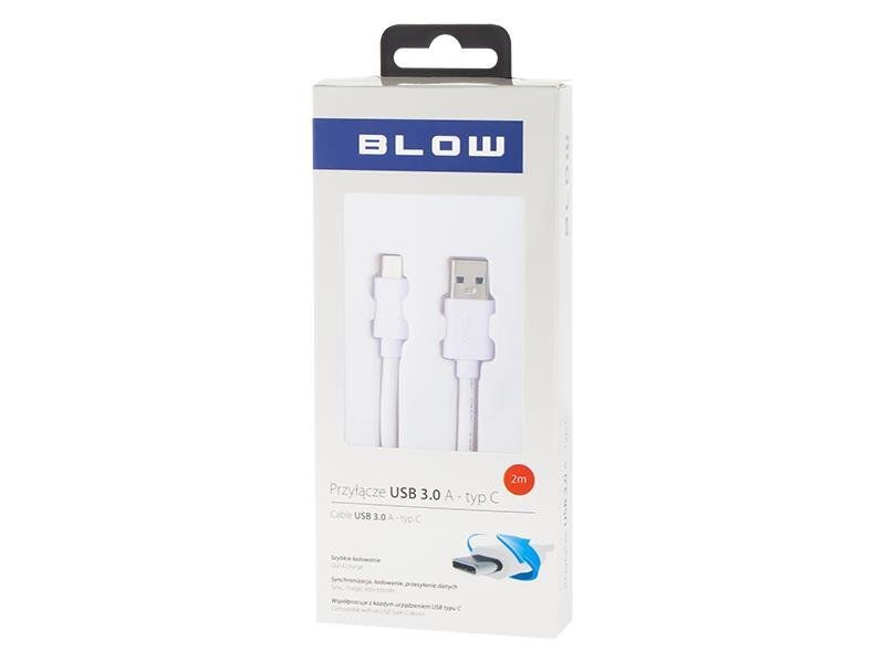 Blow, USB 3.0 A - Type C, 2 m цена и информация | Mobiiltelefonide kaablid | hansapost.ee