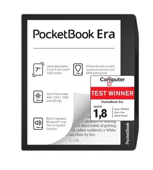 Pocketbook Era 7" 1264x1680|1xUSB-C|Bluetooth|Silver|PB700-U-16-WW hind ja info | E-lugerid | hansapost.ee