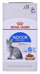 Royal Canin Indoor Sterilized Gravy konserv kassidele, 12 x 85 g hind ja info | Kassikonservid | hansapost.ee