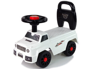 Pealeistutav auto Lean Toys QX-5500-2 koos seljatoega, White цена и информация | Игрушки для малышей | hansapost.ee