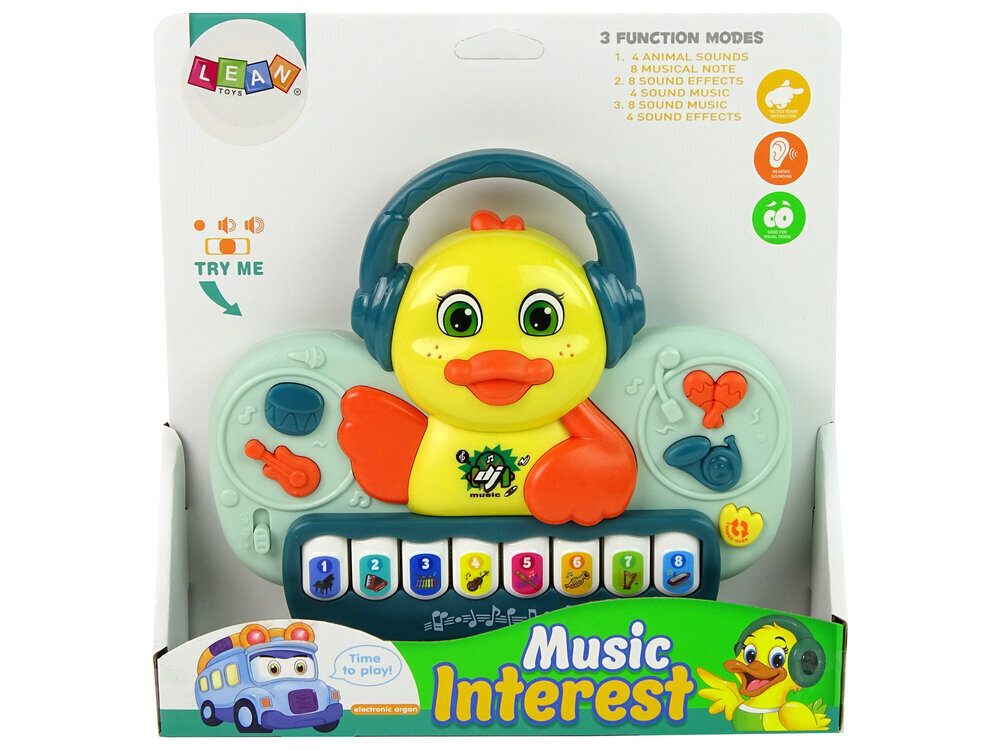 Lean toys Interaktiivne Piano Duck DJ Heli Muusikariistad Meloodiad hind ja info | Beebide mänguasjad | hansapost.ee