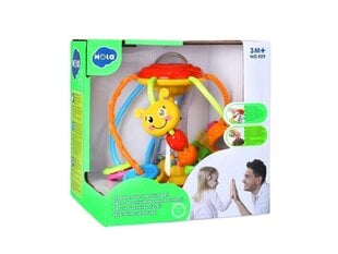 Lean toys Värviline pall-kõristi koos helmeste spiraaliga hind ja info | Beebide mänguasjad | hansapost.ee