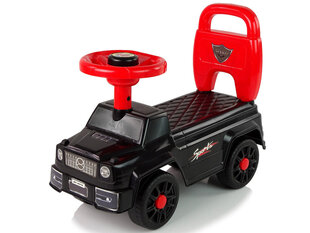 Pealeistutav auto Lean Toys QX-5500-2 koos seljatoega Black цена и информация | Игрушки для малышей | hansapost.ee
