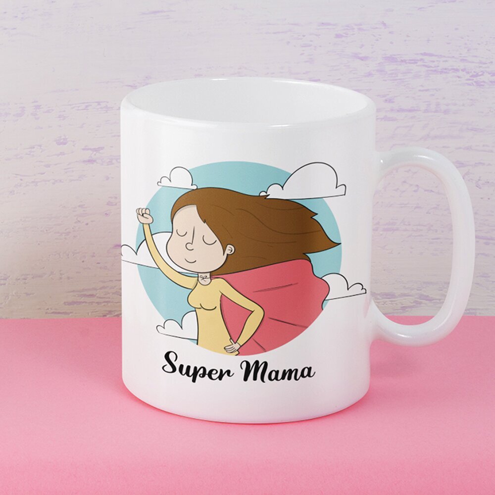 Tass "Super Mama" цена и информация | Pildiga tassid ja kruusid kingituseks | hansapost.ee