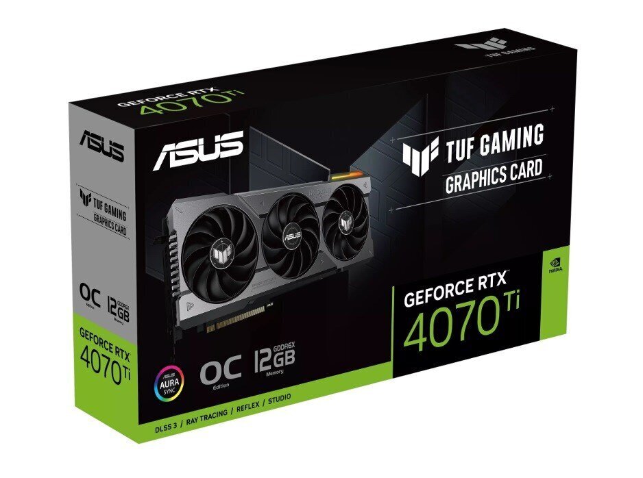 Asus TUF Gaming GeForce RTX 4070 Ti 12GB GDDR6X OC Edition hind ja info | Videokaardid | hansapost.ee