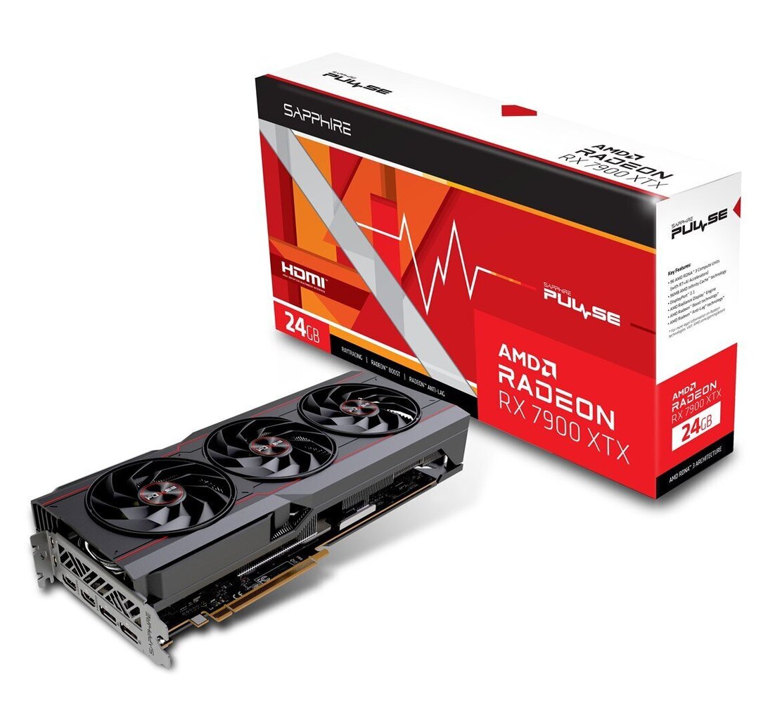 Sapphire PULSE AMD Radeon RX 7900 XTX (11322-02-20G) hind ja info | Videokaardid | hansapost.ee
