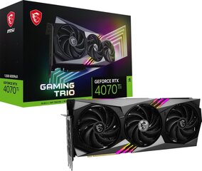 MSI GeForce RTX 4070 Ti Gaming Trio 12ГБ GDDR6X цена и информация | Видеокарты | hansapost.ee