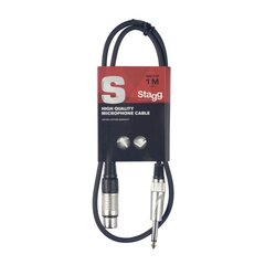 Stagg SMC1XP, XLR/Aux 6.3 мм, 1 м цена и информация | Кабели и провода | hansapost.ee