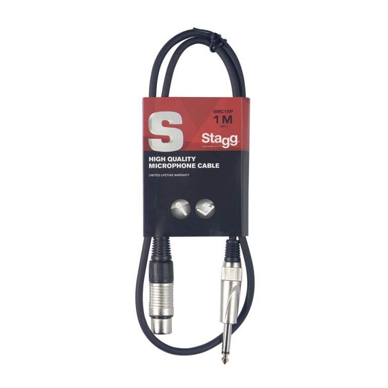 Stagg SMC1XP, XLR/Aux 6.3 mm, 1 m hind ja info | Juhtmed ja kaablid | hansapost.ee
