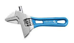Разводной облегченный ключ HOEGERT HT1P562 с короткой рукояткой, 140 мм  цена и информация | Механические инструменты | hansapost.ee