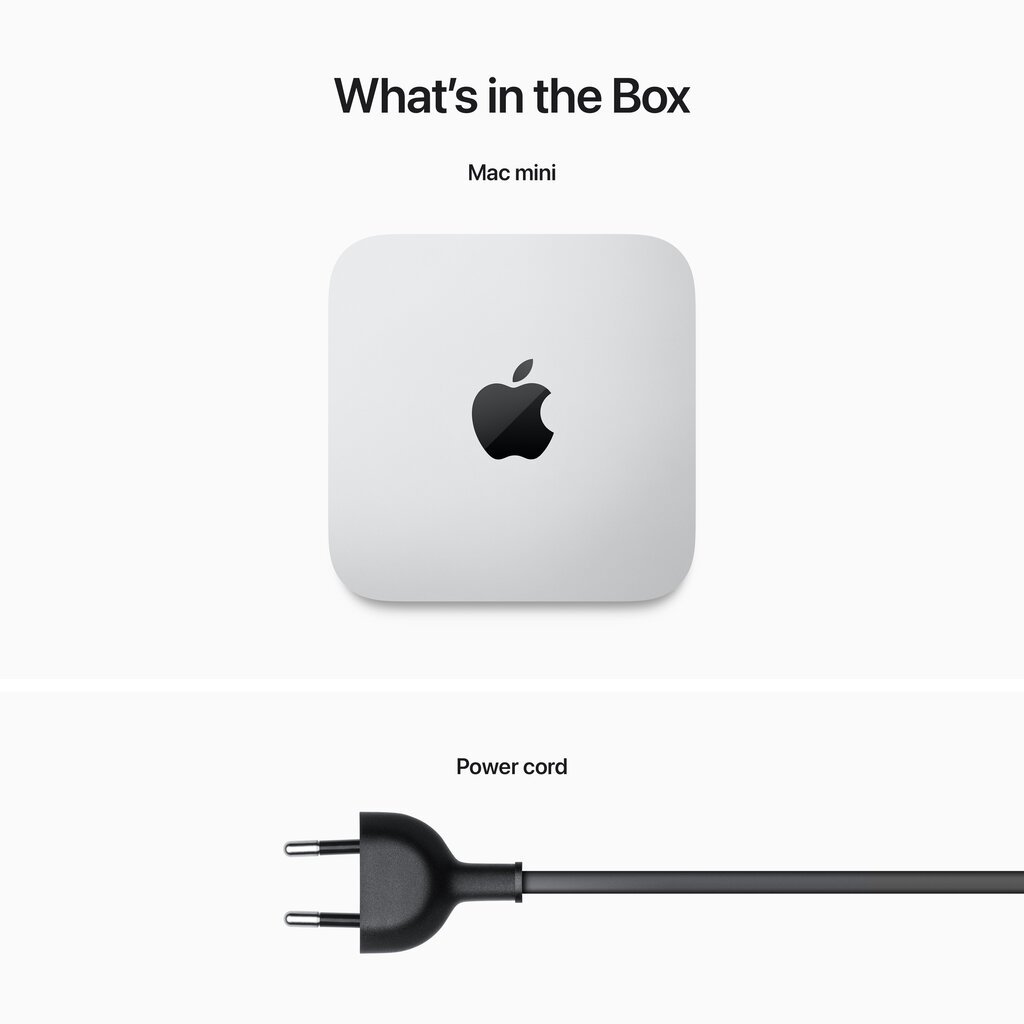 Mac mini: Apple M2 chip with 8‑core CPU and 10‑core GPU, 256GB SSD MMFJ3ZE/A цена и информация | Lauaarvutid | hansapost.ee