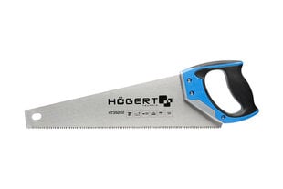 Пила- ножовка 400 мм, 7 TPI, закаленное, трехстороняя заточка  HOEGERT цена и информация | Механические инструменты | hansapost.ee