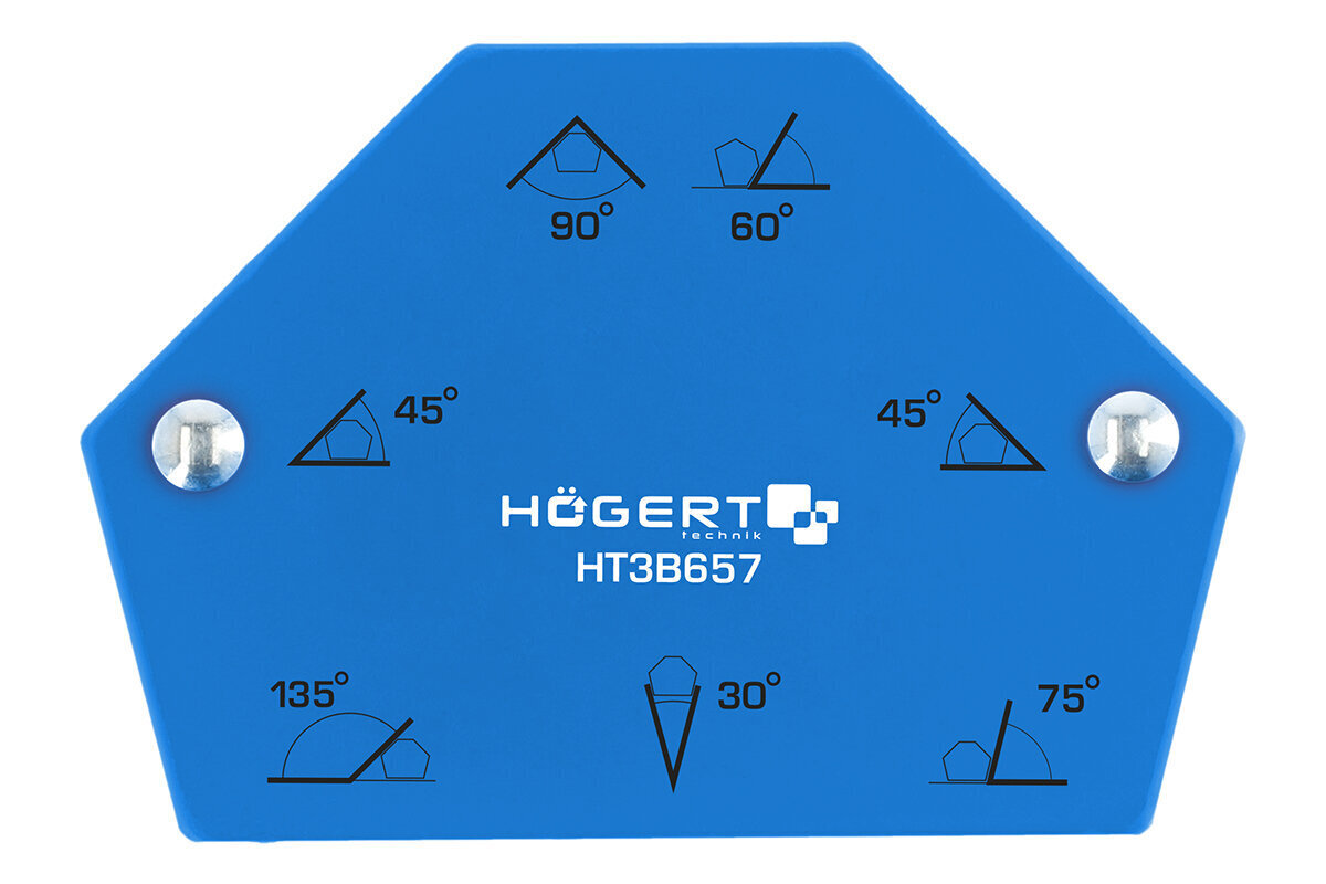 Kuusnurkne magnetkeevitusruut 11,5 kg Hoegert, HT3B657 цена и информация | Käsitööriistad | hansapost.ee
