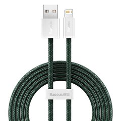 USB cable for Lightning Baseus Dynamic 2 Series, 2.4A, 2m (green) hind ja info | Mobiiltelefonide kaablid | hansapost.ee