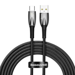 USB-кабель для USB-C серии Baseus Glimmer, 100 Вт, 2 м (черный) цена и информация | Кабели для телефонов | hansapost.ee