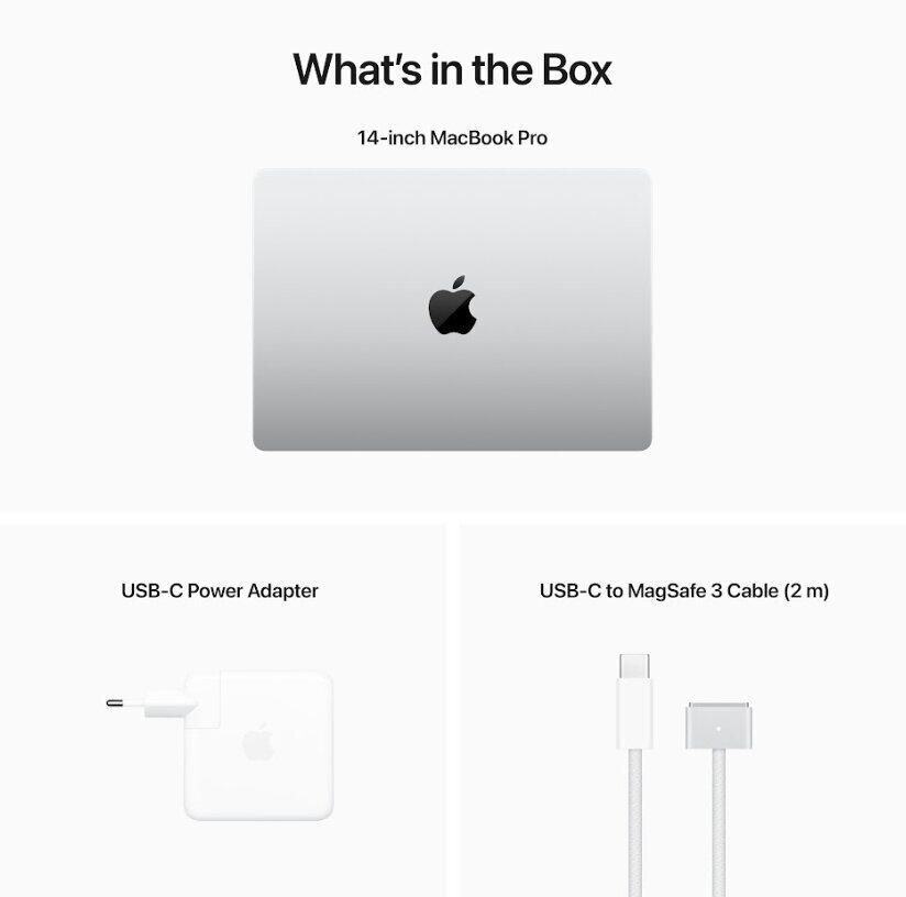 14-inch MacBook Pro: Apple M2 Pro chip with 12‑core CPU and 19‑core GPU, 1TB SSD - Silver MPHJ3ZE/A цена и информация | Sülearvutid | hansapost.ee