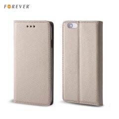 Telefoniümbris Forever Smart Magnetic Fix Book, telefonile Samsung Galaxy S6 (G920), kuldne цена и информация | Чехлы для телефонов | hansapost.ee