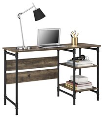 Письменный стол Dorel Home Carter, коричневый цена и информация | Компьютерные, письменные столы | hansapost.ee