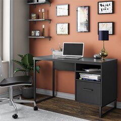 Письменный стол Candon, черный цена и информация | Компьютерные, письменные столы | hansapost.ee