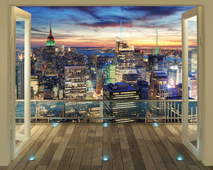 Fototapeet New York City Skyline hind ja info | Fototapeedid lastetuppa | hansapost.ee