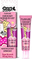 Suhkrukoorija huultele, kirssidega Floslek Lip Care,14g цена и информация | Помады, бальзамы, блеск для губ | hansapost.ee