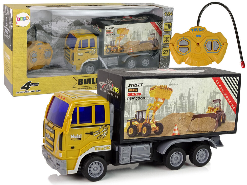 Lean toys Ehitusveok RC 1:24 Kollane цена и информация | Mänguasjad poistele | hansapost.ee