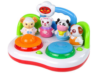 Lean toys Muusikaline DJ-mäng loomade, valguse ja helidega цена и информация | Игрушки для малышей | hansapost.ee