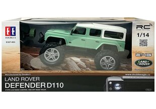 RC-auto Land Rover Defender D110 R/C Green 7,5 km/h 1:14 2,4G, roheline hind ja info | Mänguasjad poistele | hansapost.ee
