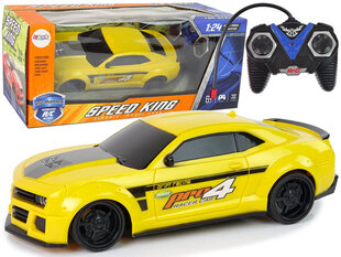 Lean toys Спортивный автомобиль с дистанционным управлением R/C желтый 1:24 цена и информация | Игрушки для мальчиков | hansapost.ee