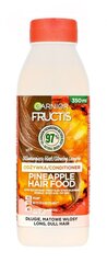 Питательный кондиционер для длинных, потерявших блеск волос Garnier Fructis Hair Food Pineapple, 350 мл цена и информация | Бальзамы, кондиционеры | hansapost.ee