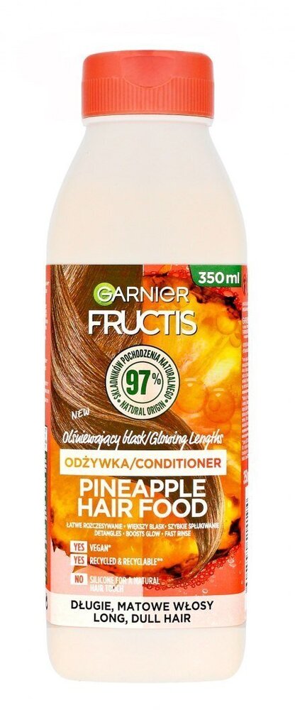 Toitev palsam pikkadele ja tuhmidele juustele, Garnier Fructis Hair Food Pineapple, 350 ml hind ja info | Palsamid | hansapost.ee