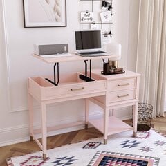 Стол CosmoLiving by Cosmopolitan Westerleigh, розовый цена и информация | Компьютерные, письменные столы | hansapost.ee