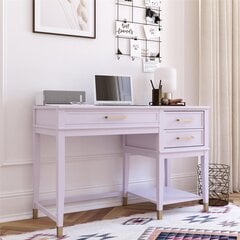 Письменный стол CosmoLiving by Cosmopolitan Westerleigh, фиолетовый цена и информация | Компьютерные, письменные столы | hansapost.ee