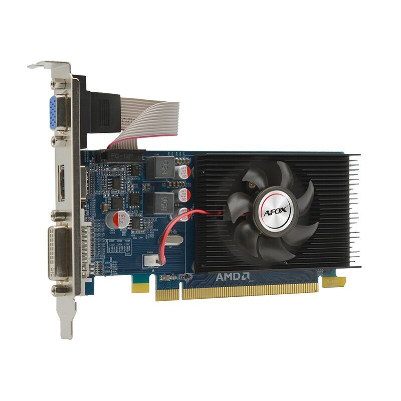 AFOX Radeon HD 6450 1GB DDR3 64Bit DVI HDMI VGA LP (AF6450-1024D3L9) цена и информация | Videokaardid | hansapost.ee