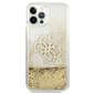 Guess GUHCP12LLG4GGO iPhone 12 Pro Max 6.7 &quot;gold / gold hardcase 4G Big Liquid Glitter цена и информация | Telefonide kaitsekaaned ja -ümbrised | hansapost.ee