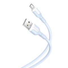 XO cable NB212 USB - microUSB 1,0 m 2,1A blue цена и информация | Кабели и провода | hansapost.ee